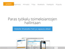 Tablet Screenshot of juristi.fi